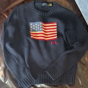 Polo by Ralph Lauren Navy US Flag Sweater